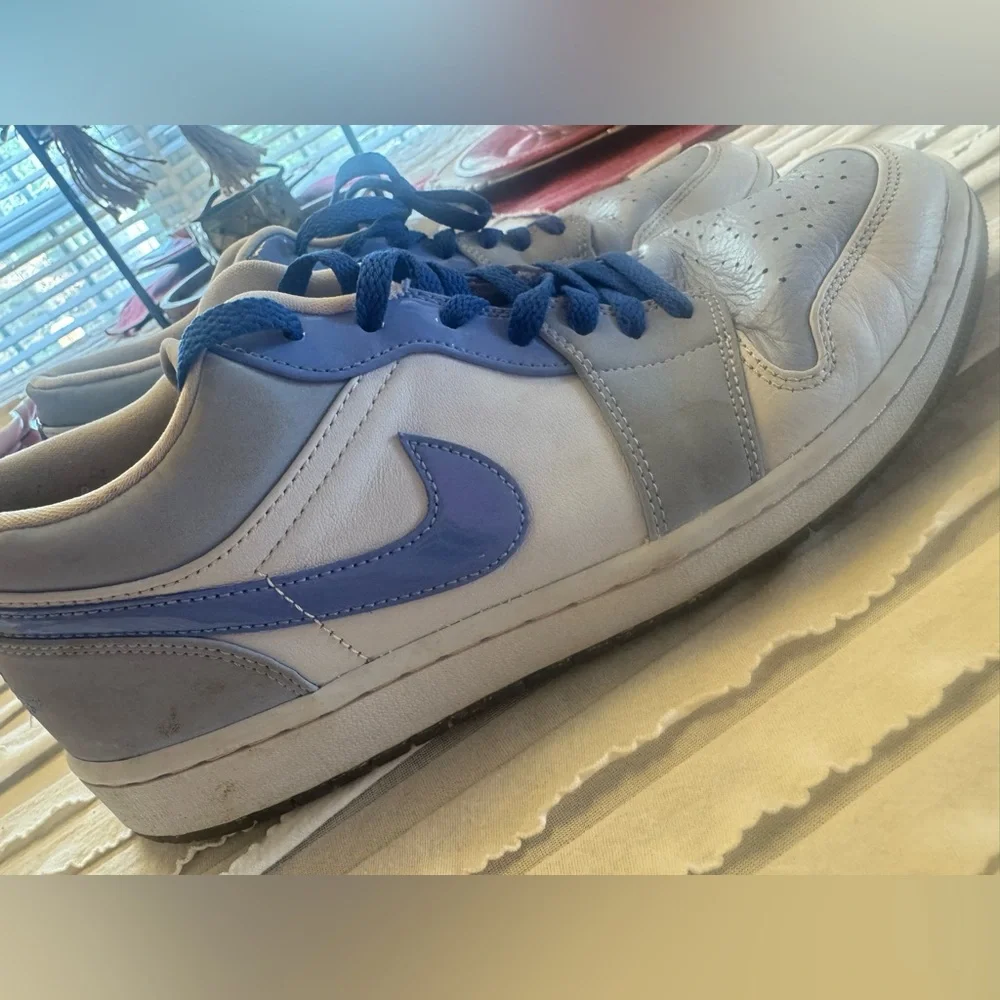 Air Jordan 1 Low SE Mighty Swooshers Nike Sneakers Men’s 11 Blue White Leather